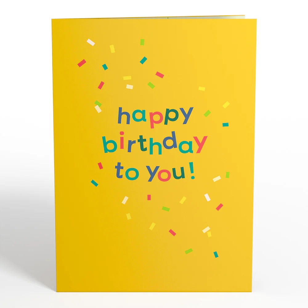 3D birthday cake greeting card