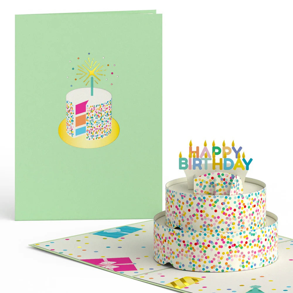 Decorated birthday card