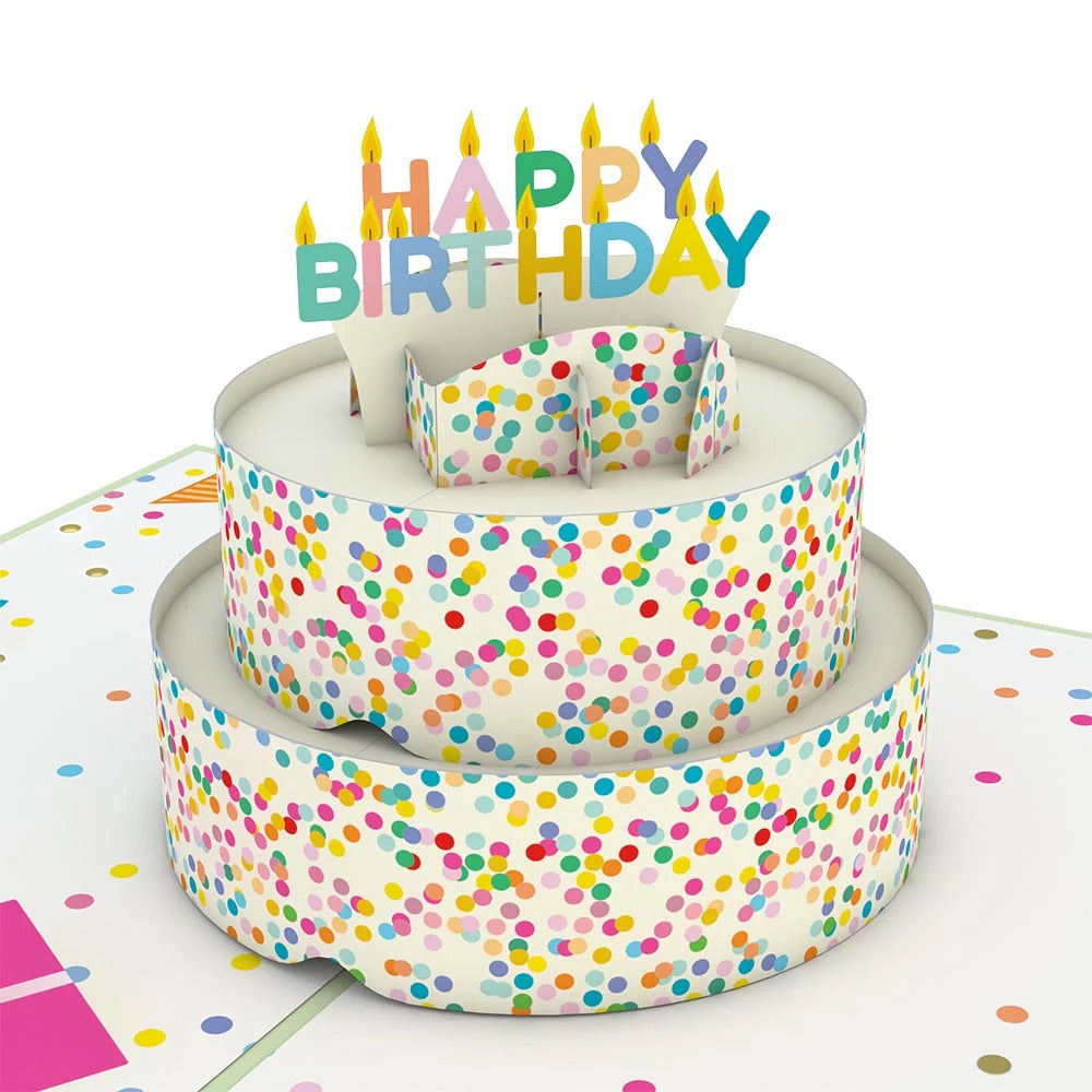 Decorated birthday card