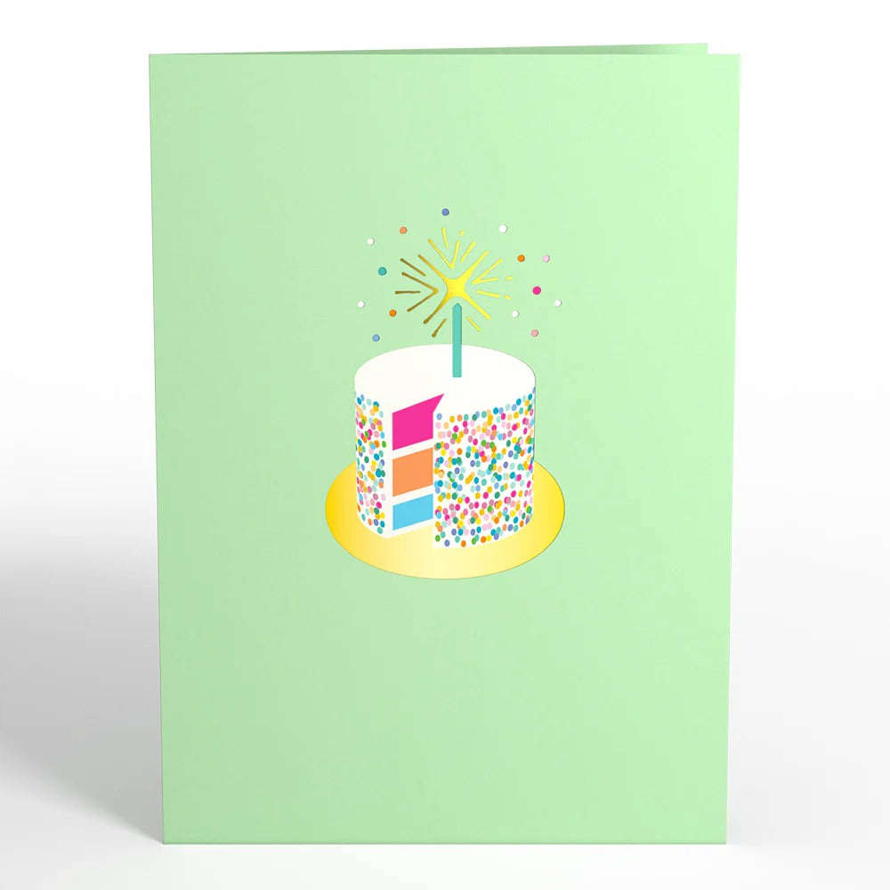 Decorated birthday card